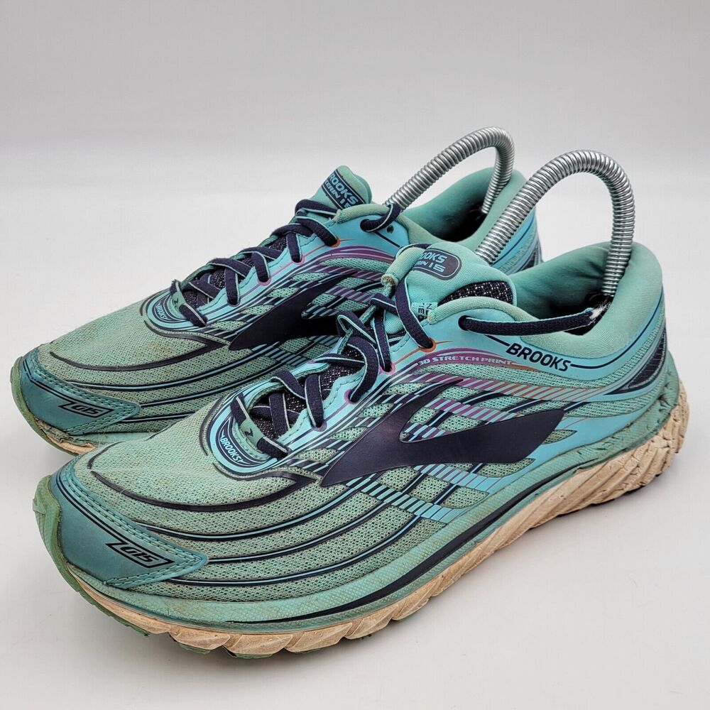 Brooks Glycerin 15 Womens Aqua Blue Size 10 B Running Shoes 1202471B476 READ